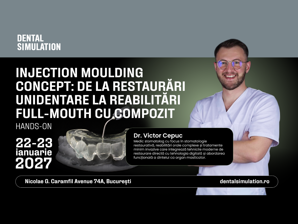 Injection Moulding Concept: De la restaurări unidentare la reabilitări full-mouth cu compozit